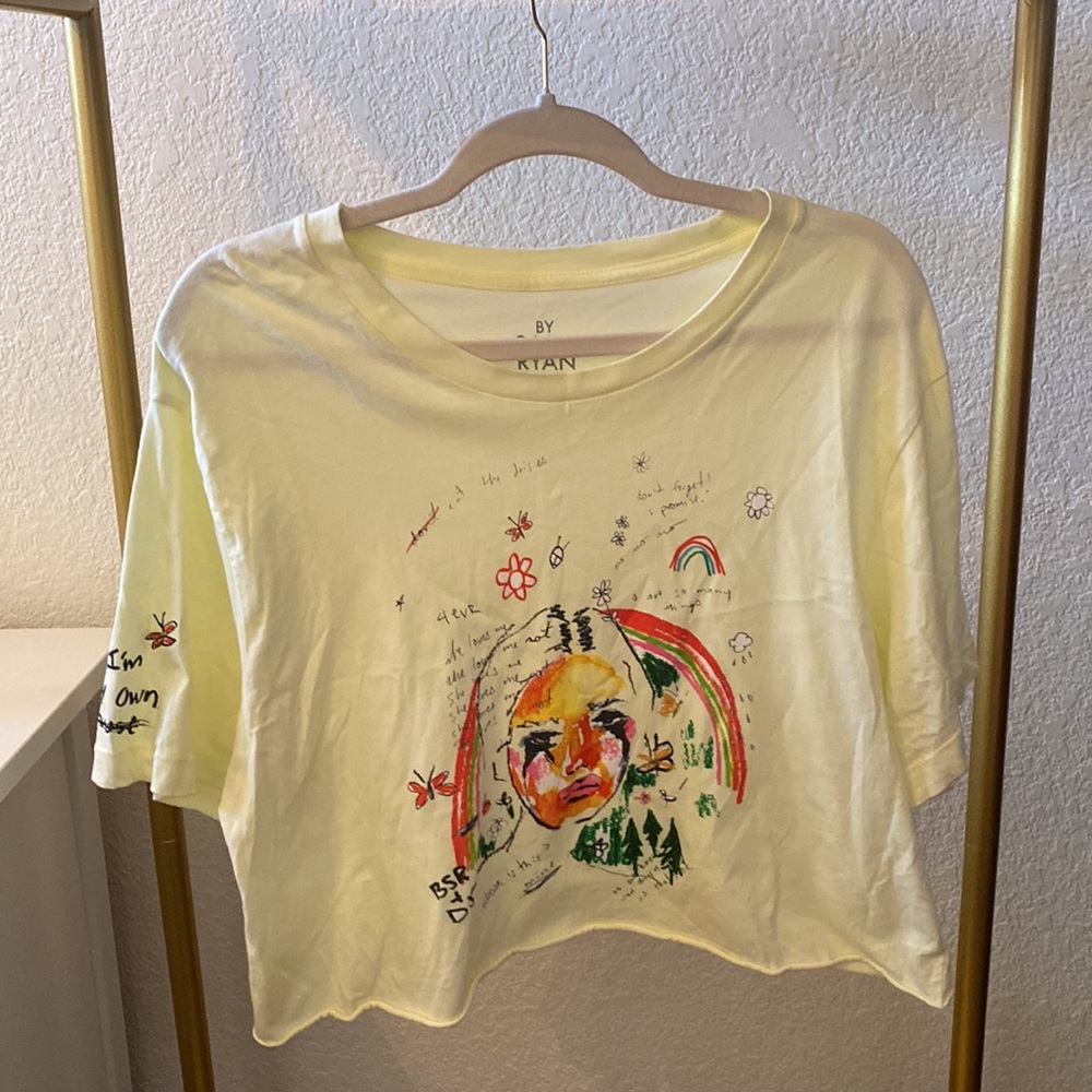 By Samii Ryan & Dessie Collection Graphic Cropped Tee
